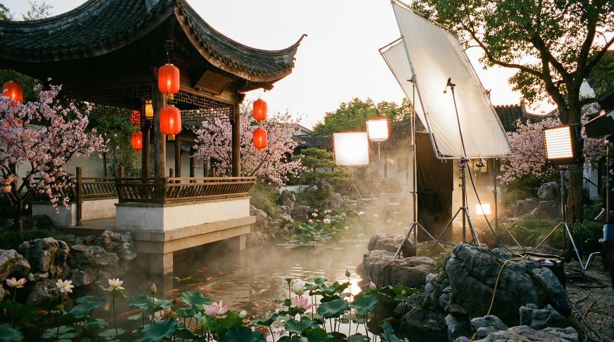 里番网传媒古风园林传媒拍摄东方美学影视创作